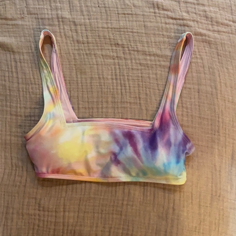 Tye dye bikini top (brand new!)
